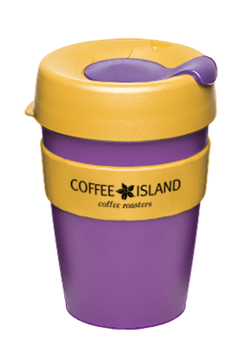 Plastic Keep Cup Purple-Yellow 12οz