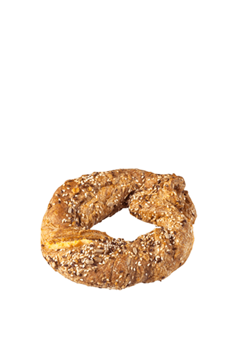 Multigrain Koulouri with Cottage Cheese & Turkey