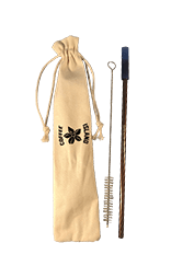 Paille en Métal (cuivre - bleu foncé)